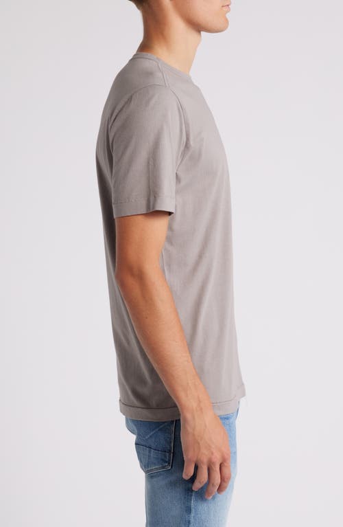 Merz B Schwanen Organic Pima Cotton T-shirt In Grey Melange