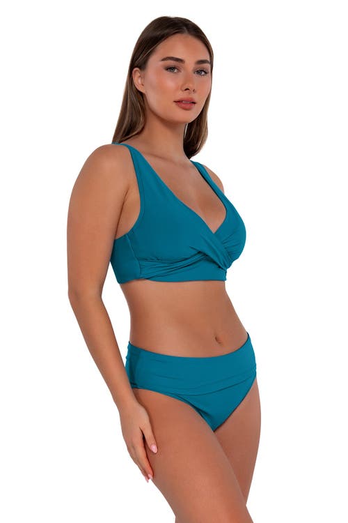 Shop Sunsets Hannah High Waist In Avalon Teal