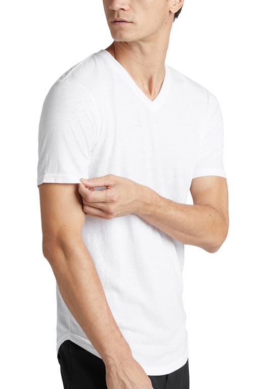 Shop Goodlife Triblend Scallop Hem T-shirt In White