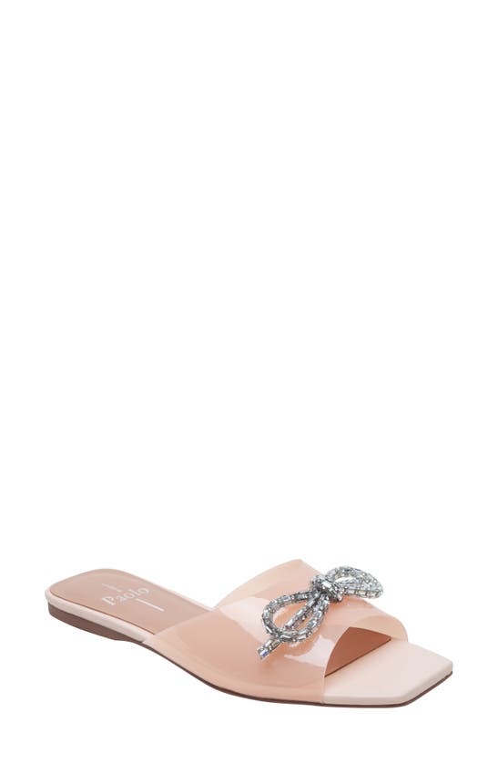 Linea Paolo Leigh Slide Sandal In Forest Pink