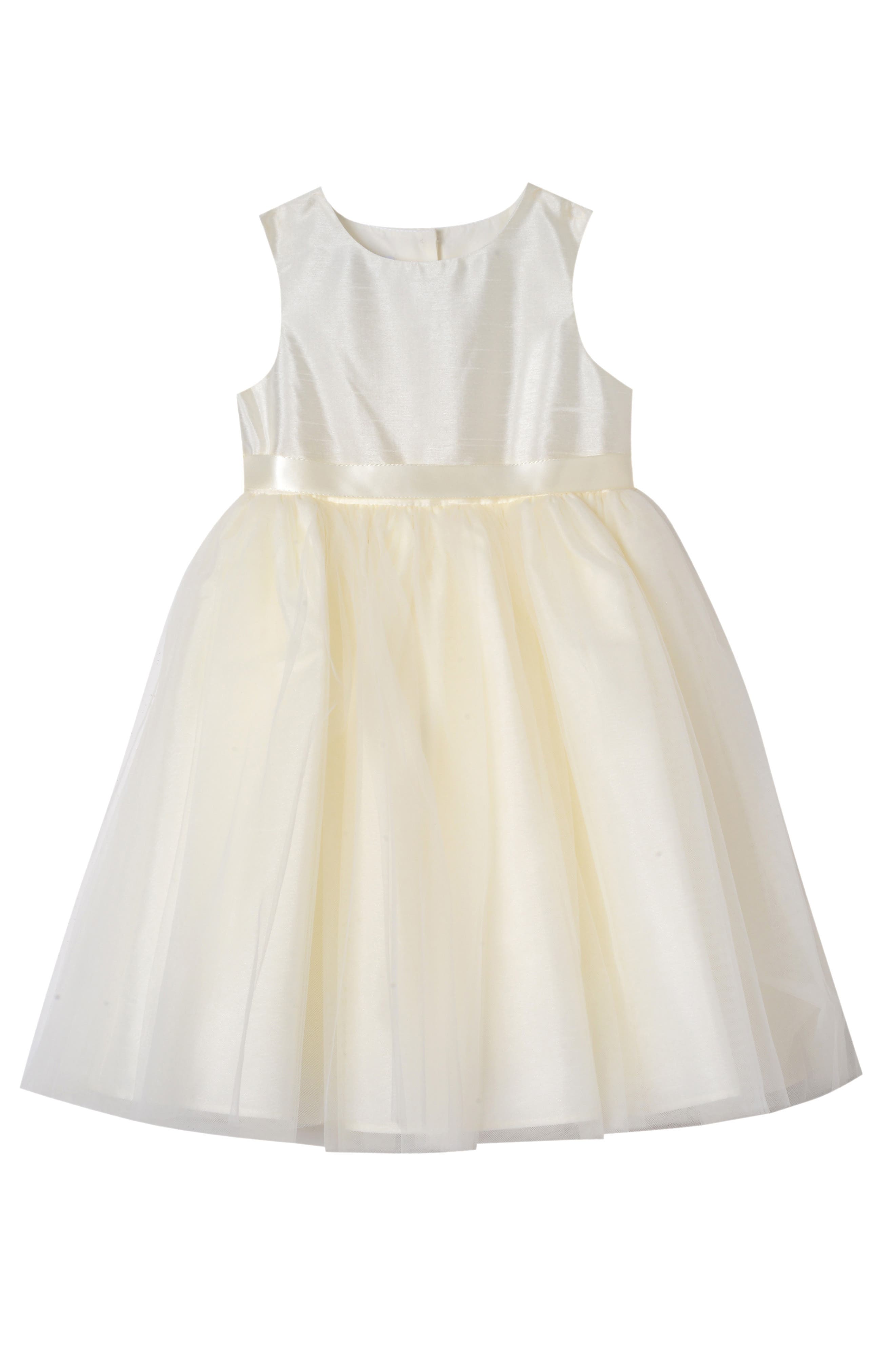 3t white flower girl dress