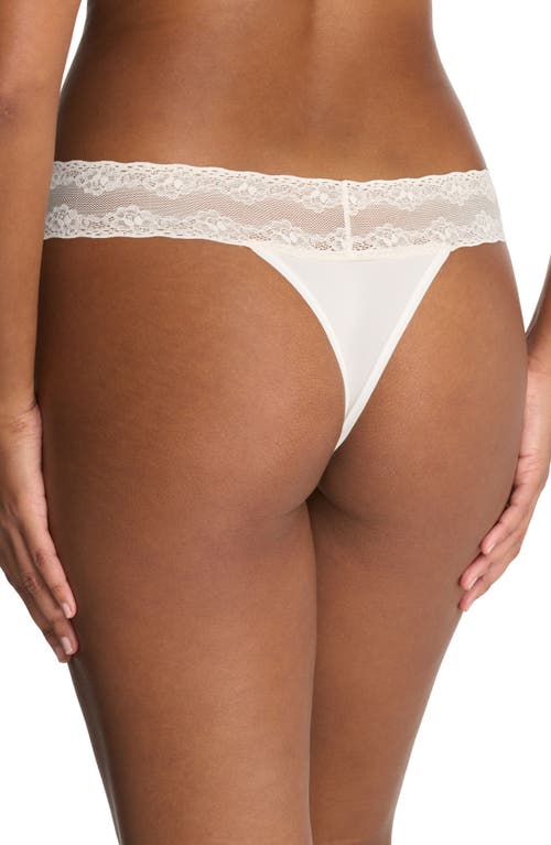 Shop Natori Bliss Perfection Thong In Ivory