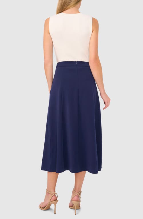 Shop Halogenr Halogen(r) Pleated Midi Skirt In Classic Navy Blue