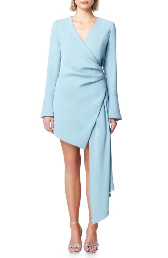 Shop Elliatt Corsican Long Sleeve Blazer Minidress In Sky Blue
