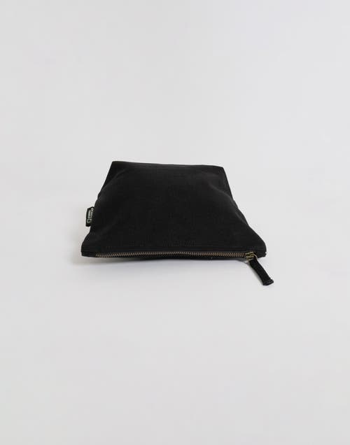 Shop Terra Thread Organic Cotton Makeup Bag In Black