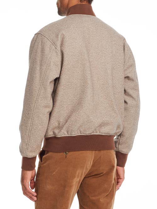 Brooklyn Brigade Men's Slim-fit Marten Reversible Bomber In Brown