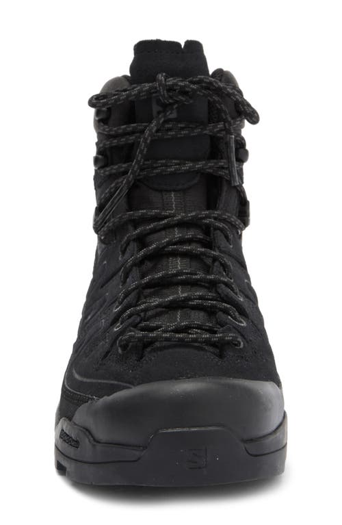 Shop Salomon X-alp Gore-tex® Waterproof High Top Sneaker In Black/black/asphalt