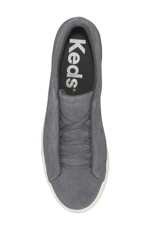 Keds Women's Remi Suede Slip On Leather Sneakers In Dark Grey Suede