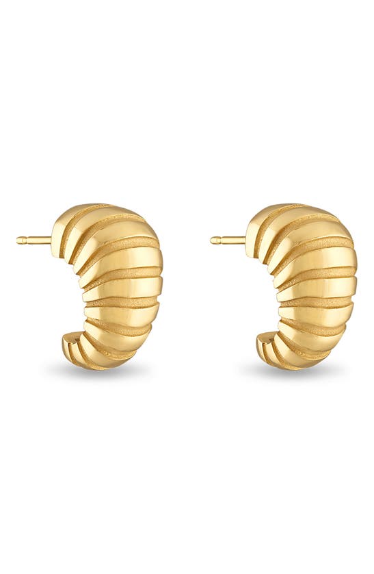 Shop Pamela Zamore Noa Taper Earrings In Gold