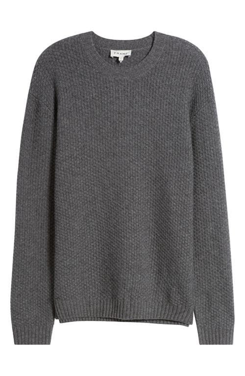 Shop Frame Textured Wool & Cashmere Sweater In Anthracite