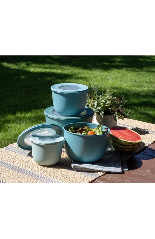 Tarhong Set Of 4 Stackable Melamine Mixing Bowls In Blue