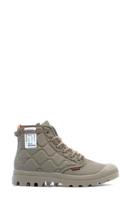 Shop Palladium Gender Inclusive Pampa Re-quilted Boot In Military Olive