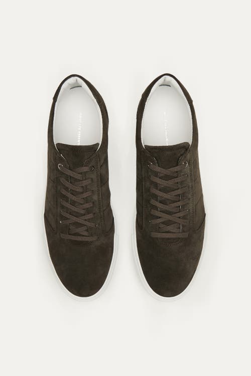 Want Les Essentiels De La Vie Want Les Essentiels Lennon 2.0 Suede Leather Low Sneaker In Dark Brown