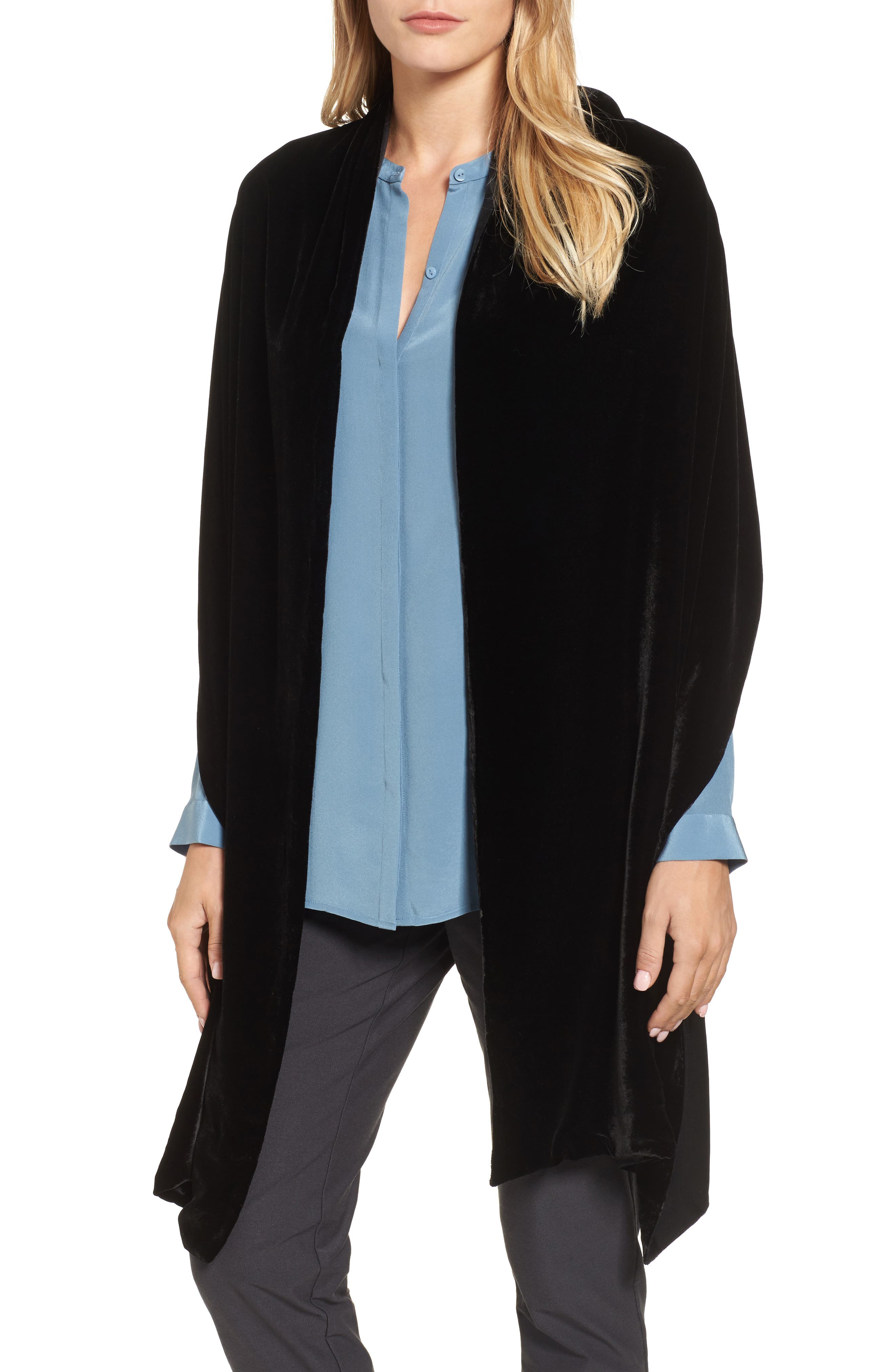 Eileen Fisher Velvet Wrap Nordstrom