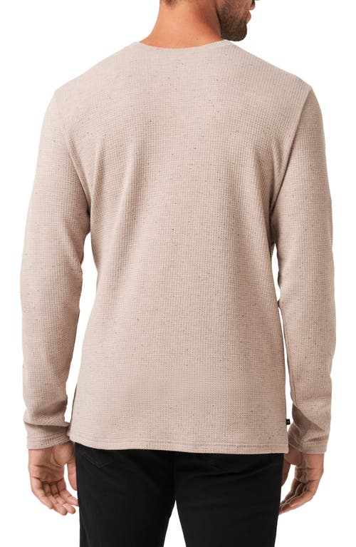 Travismathew Cloud Waffle Crewneck Tee In Oxford Tan