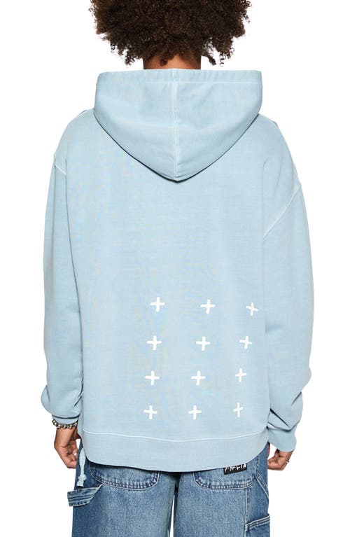 Shop Ksubi Skript Biggie Oversize Hoodie In Blue