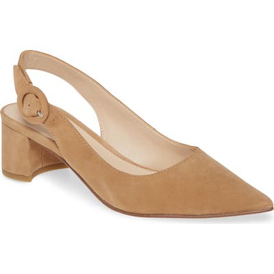 Pelle Moda Autumn Slingback Pump- Brown