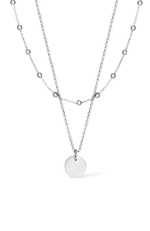 Shop Ana Luisa Coin Necklace Set In Silver