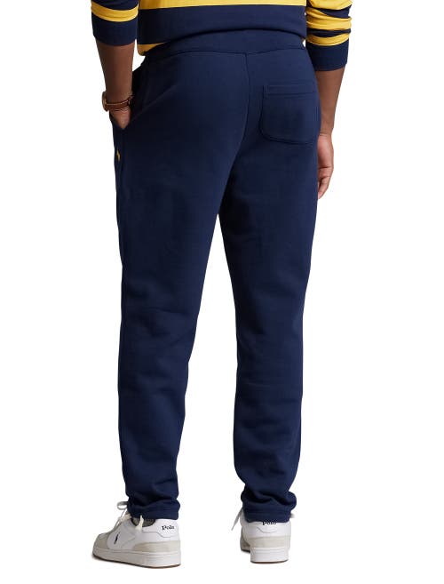 Shop Polo Ralph Lauren Fleece Pants In Navy