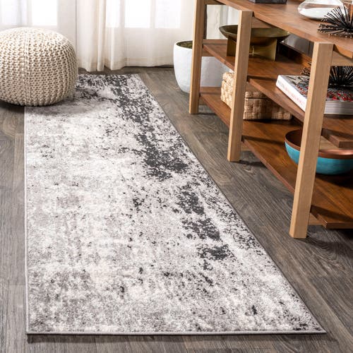 Jonathan Y Storm Modern Abstract Area Rug In Gray/cream