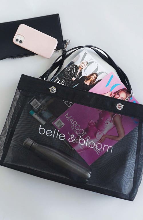 Belle & Bloom Wild Lover Tote Bag In Black/white