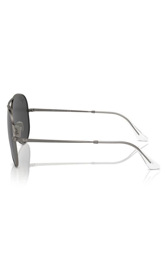 Shop Ray Ban Ray-ban 58mm Polarized Aviator Sunglasses In Gunmetal