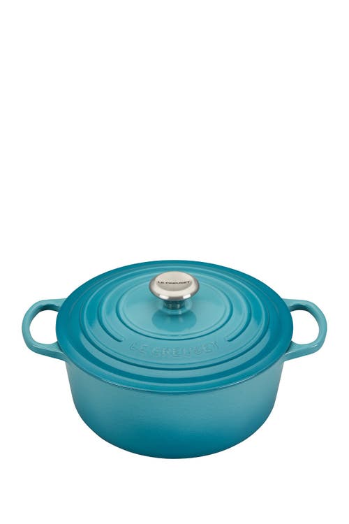 Le Creuset Signature 5.5-quart Round Enamel Cast Iron Dutch Oven In Caribbean