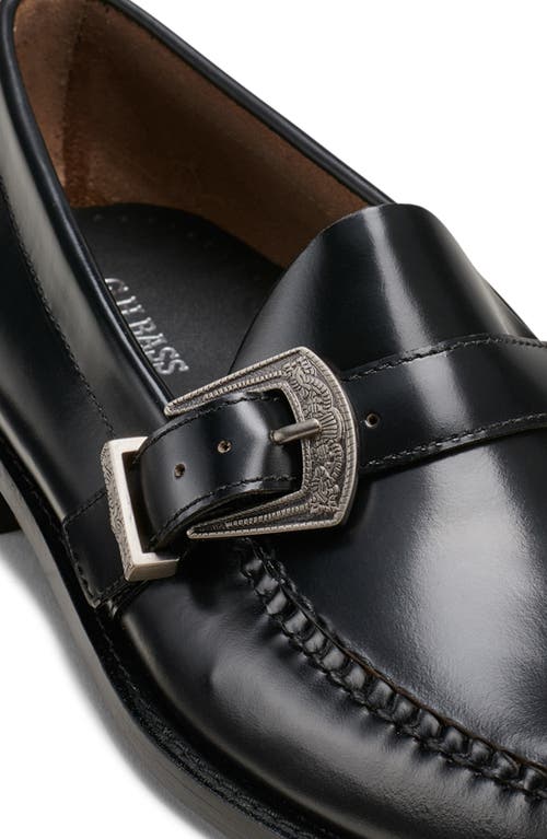G.h.bass Maverick Buckle Weejun Loafer In Black