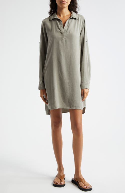 Shop Bella Dahl A-line Shirtdress In Soft Army