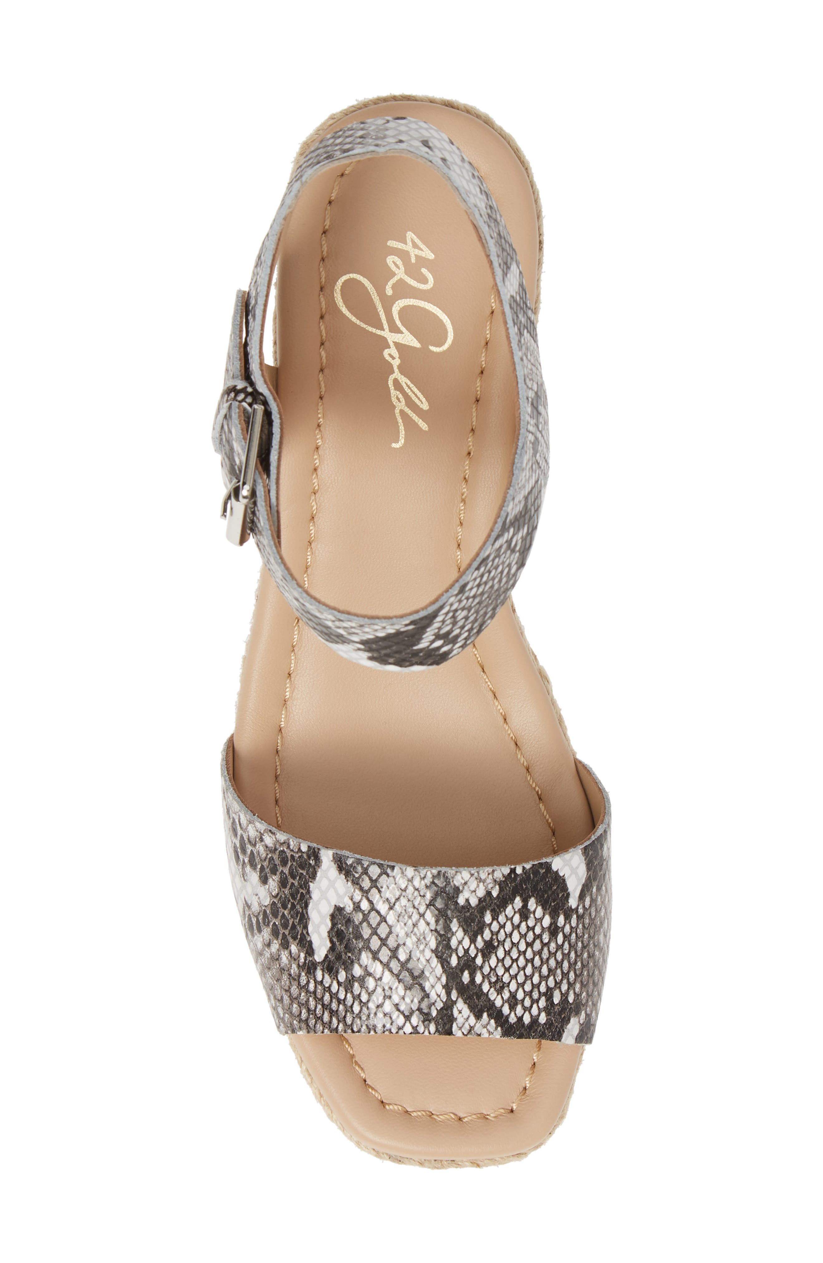 42 GOLD Maine Platform Wedge Sandal Nordstrom Rack