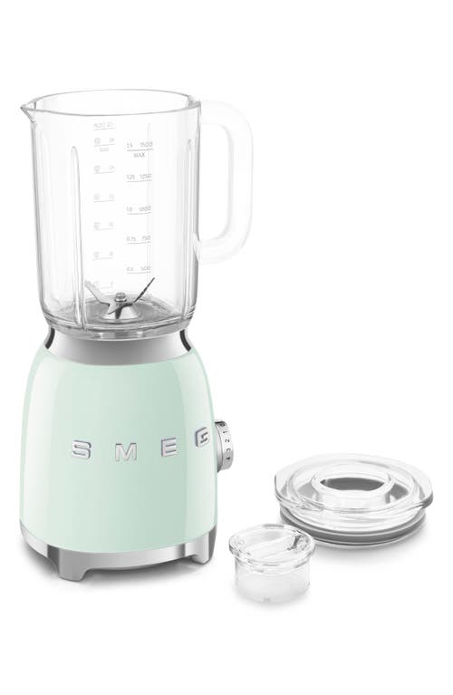 Shop Smeg '50s Retro Style Blender In Pastel Green