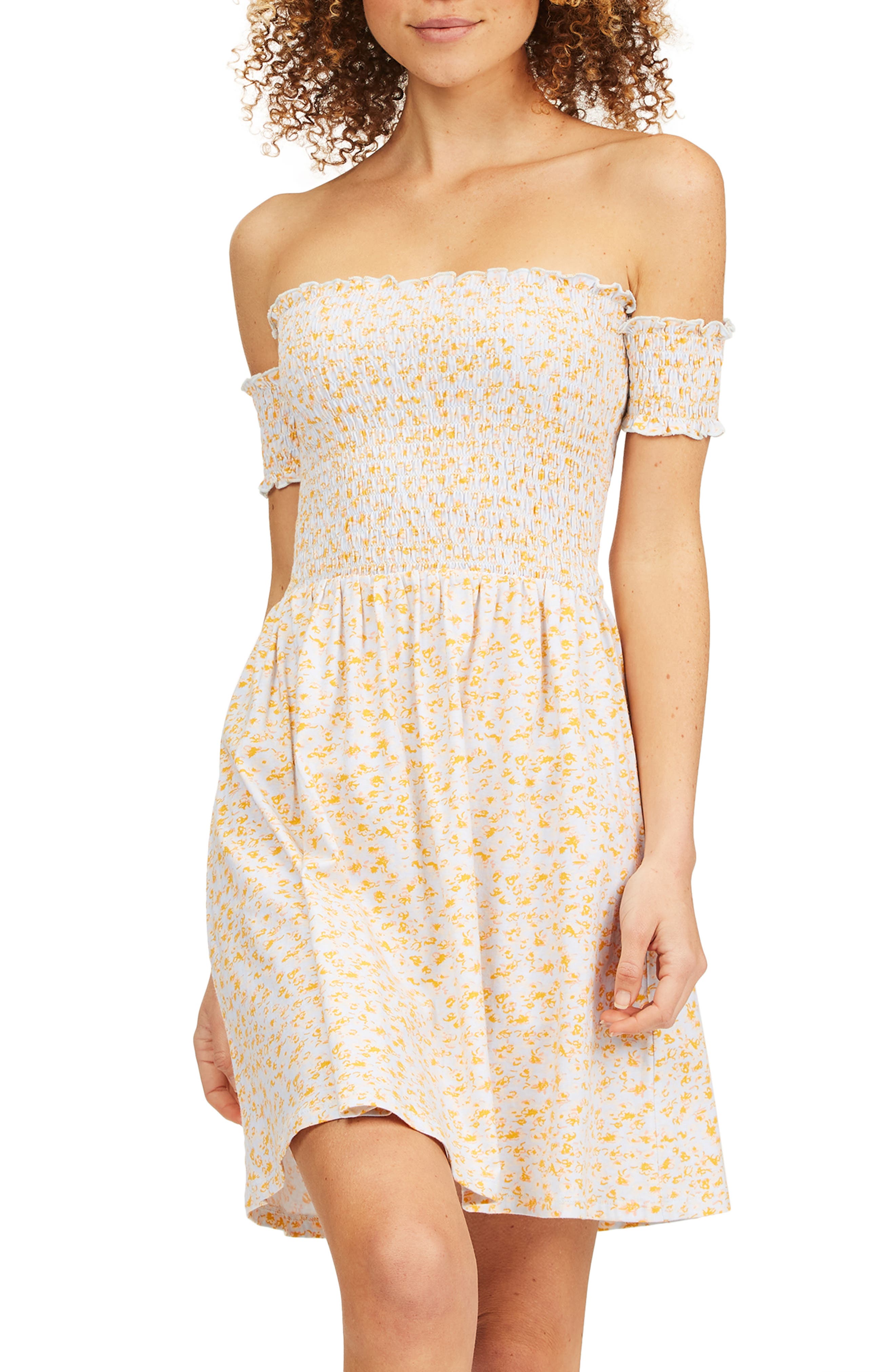 billabong off the shoulder dress