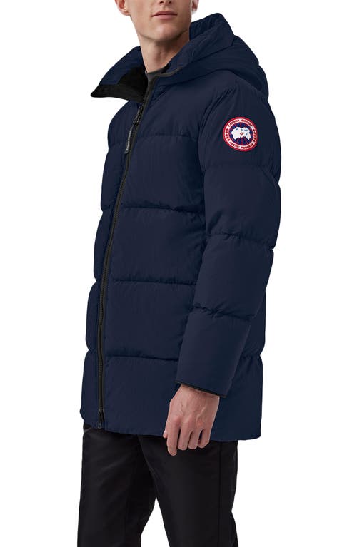 Canada Goose Lawrence Hooded 750 Fill Power Down Puffer Jacket in Atlantic Nvy Bleu Mar Atlan Smart Closet