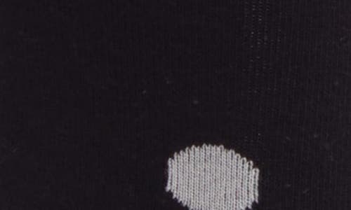 Shop Casa Clara Polka Dot Cotton Crew Socks In Black Polka