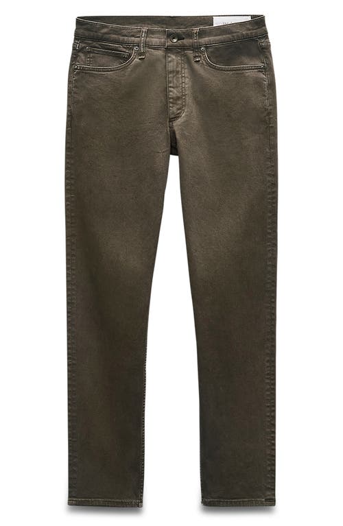 Rag & Bone Straight-leg Cotton Jeans In Forest