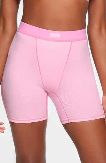 Track Cotton Rib Boxer 3 Pack - Hot Pink Multi - M at Skims