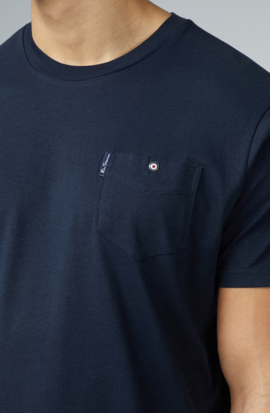 Shop Ben Sherman Signature Pocket T-shirt In Dark Navy