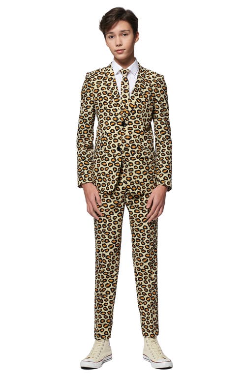 OppoSuits Kids' The Jag Two-Piece Suit with Tie Leopard at Nordstrom