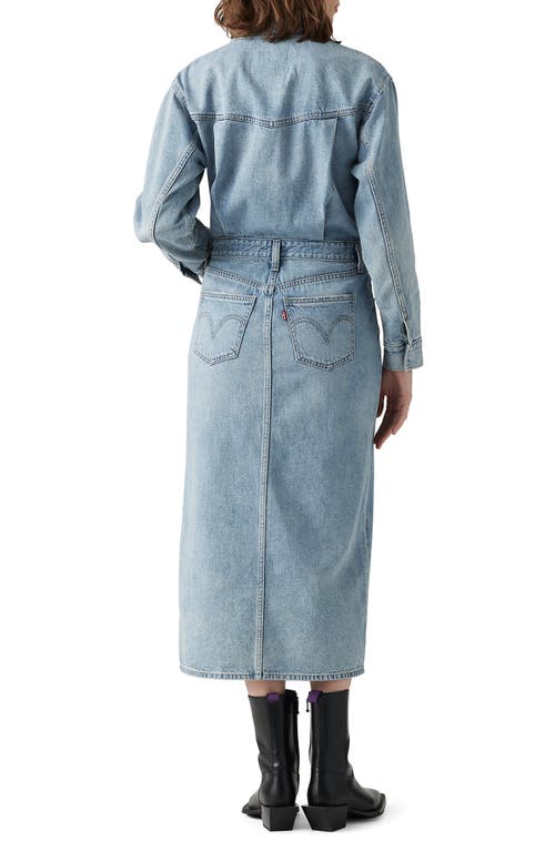 Shop Levi's Western Denim Midi Dress In Feeling This