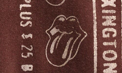 Shop Lucky Brand Rolling Stones Ticket Boyfriend Graphic T-shirt In Bitter Chocolate