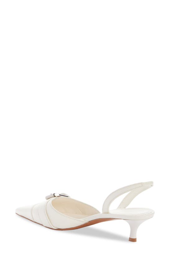 Shop Givenchy Voyou Pointed Toe Kitten Heel Pump In Ivory