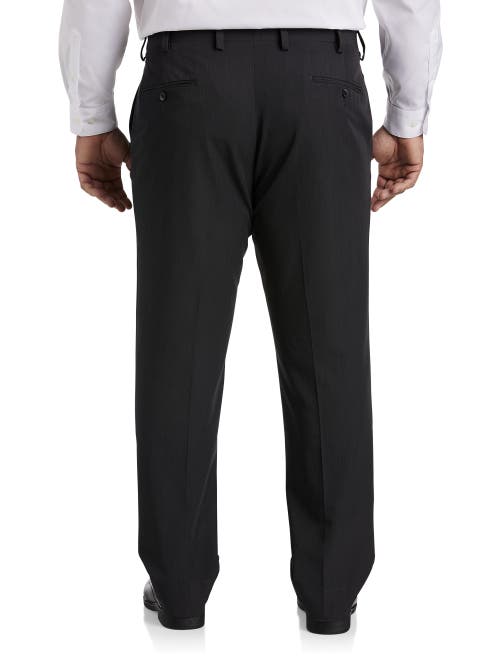 Shop Oak Hill By Dxl Easy Stretch Dress Pants In Charcoal