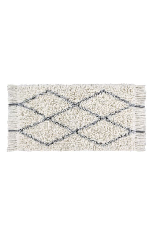Lorena Canals Berber Washable Wool Rug in Natural Charcoal at Nordstrom, Size Small