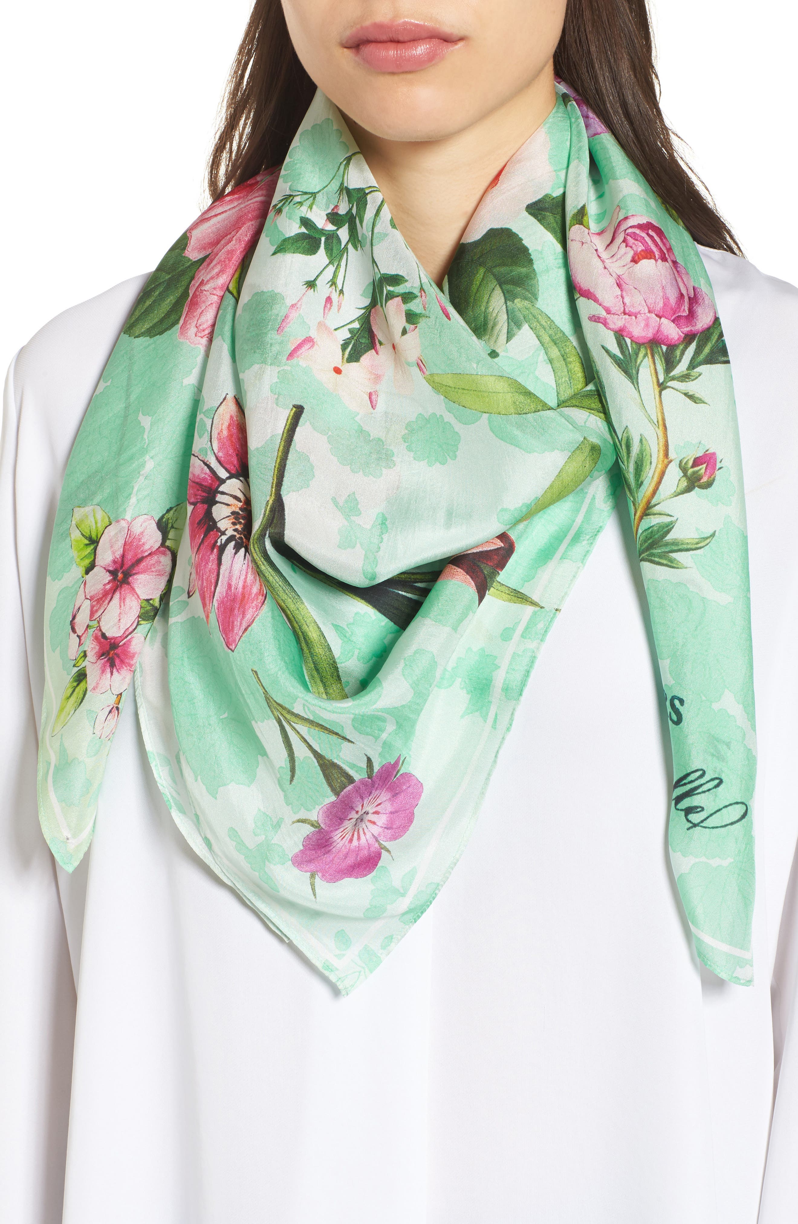 Nordstrom Print Square Silk Scarf Nordstrom