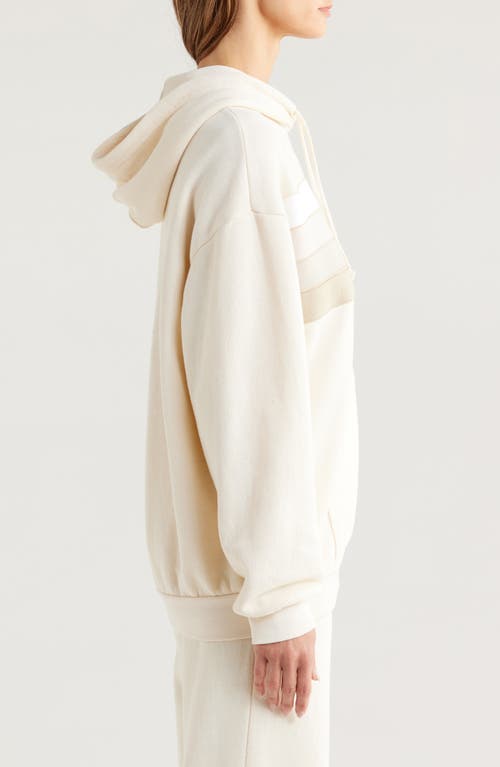 Aviator Nation Wave Stripe 4 Hoodie In Vintage White/vintage White