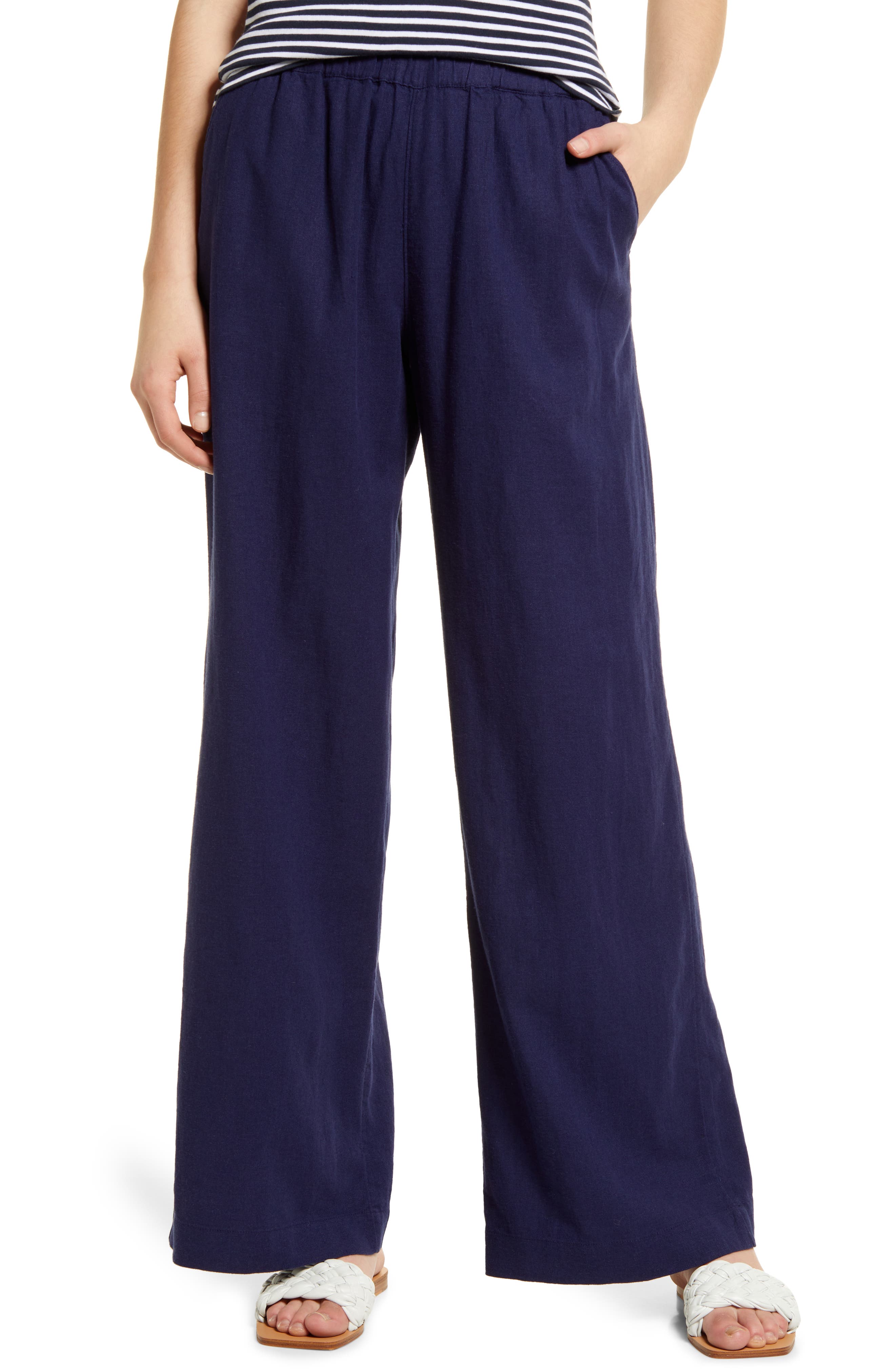 信託 MASU 3 TUCK WIDE TROUSERS DARK NAVY agapeeurope.org