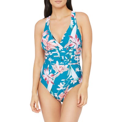 La Blanca Flyaway Cross Back One-Piece Swimsuit
