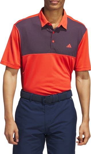 Adidas orange 2025 golf shirt
