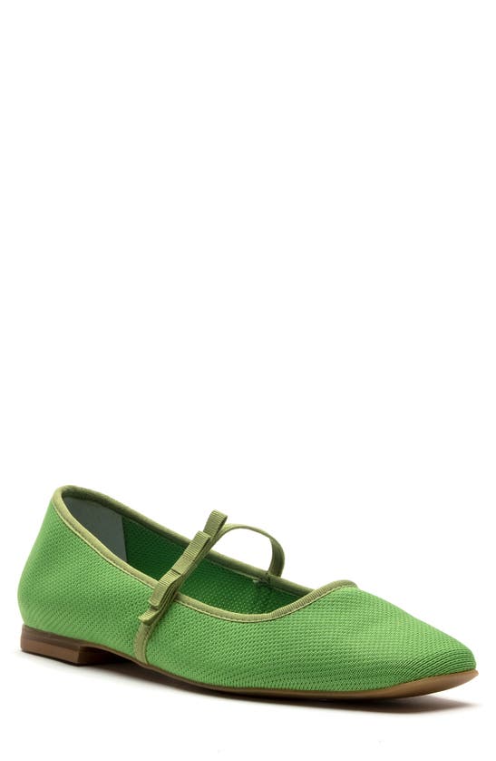 Frances Valentine Jude Mary Jane Flat In Green