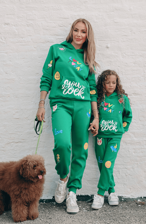 Shop Lola + The Boys You Rock Doodle Set In Green